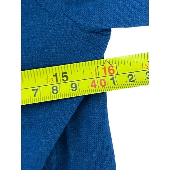 Massimo Dutti Womens Sweater S Small Blue Wool Cashmere Mock Neck NWOT - Picture 7 of 8